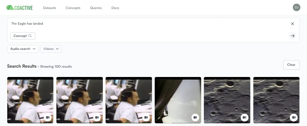 Overview of the Coactive semantic search feature